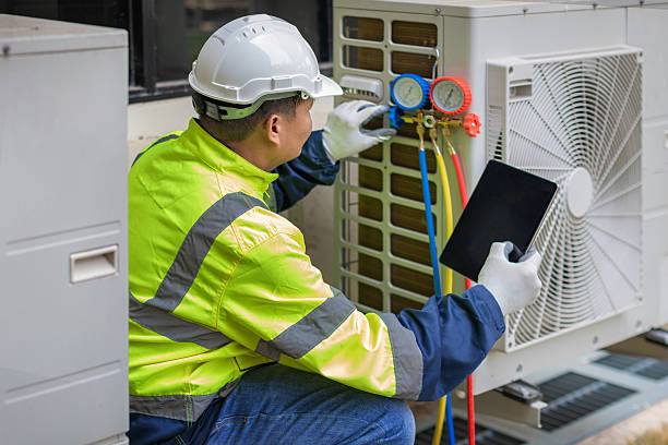 Professional Hvac technician working in Lawn, PA